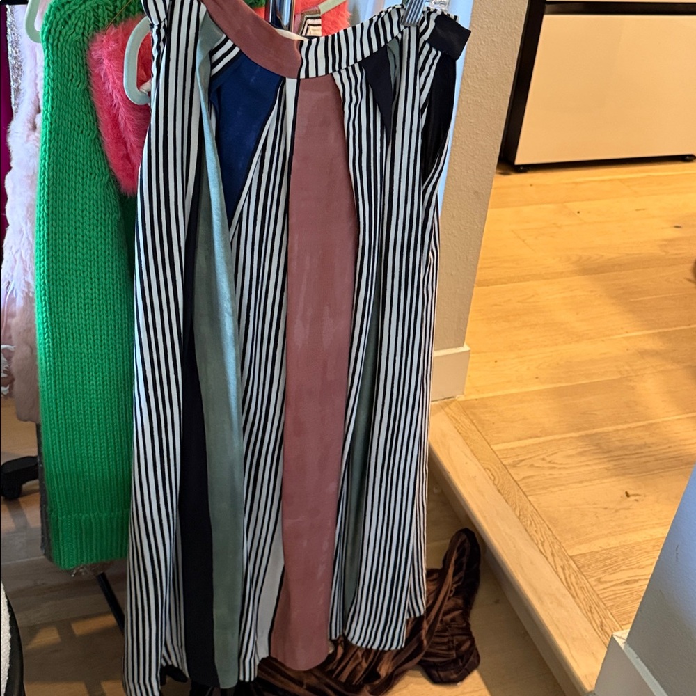 Striped Multicolor Sleeveless Dress